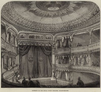 Innenraum des Royal Court Theatre, Sloane-Square von Thomas W. Wood